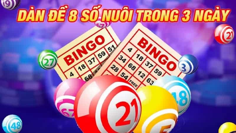 Dàn đề nuôi trong 3 ngày với 8 con số